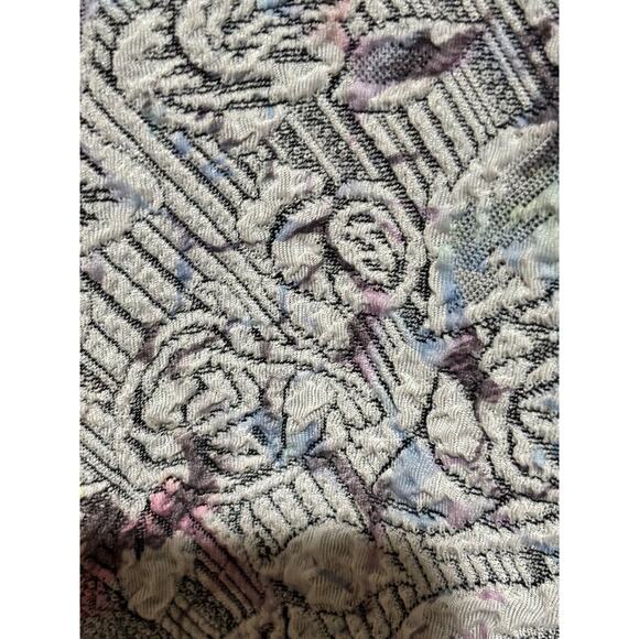 Vintage Soliel D’or Tokyo‎ Floral Lined Ruffled Knit Top Womens Sz M whimsigoth - Picture 7 of 9